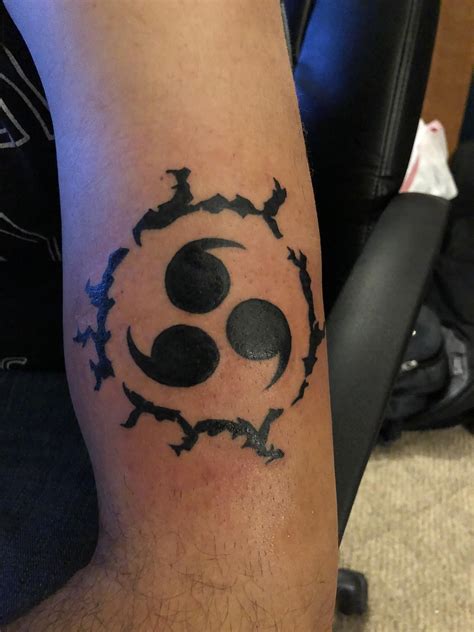 Walking the Path of Redemption: Sasuke's Journey to Removing the Curse Mark Tattoo Stencil